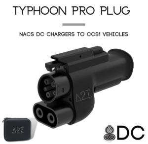 Typhoon Pro Plug - NACS DC Chargers to CCS1 Adapter for Tesla Supercharger & NACS Third Party DC Chargers - 500A, 1000V DC